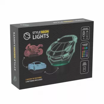 Decoración de luz LED RGB 3D para vehículo MANTA SNL120RGB — lámpara RGB para coches y motos