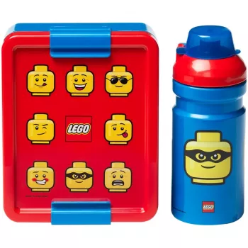 Set de comida LEGO 40580001 Bright Blue – Set de fiambrera y botella para niños