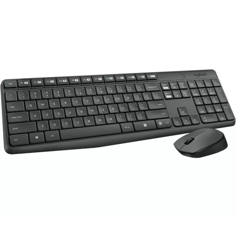 Logitech MK235 Conjunto inalámbrico de teclado y ratón Tamaño completo Gris