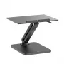 Soporte de escritorio Maclean para monitor o portátil, pistón de gas, para trabajar de pie y sentado, negro, MC-493
