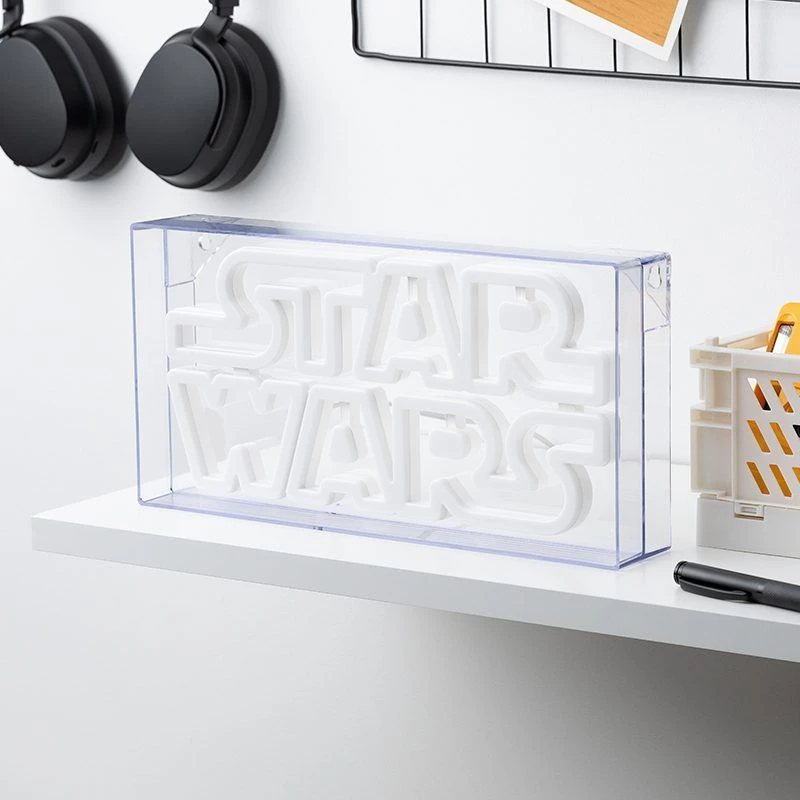 Luz de neón LED Paladone Star Wars diseño PP13123SW — letrero LED decorativo para pared o estante