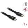 Cable coaxial USB DELOCK 20 Gbit/s con PD 3.0 60 W (modelo 81708)