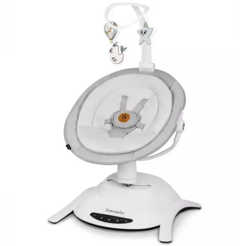Cuna / cuna mecedora Lionelo Bella Set Gris Hormigón – cuna con función de balanceo