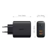 Cargador AUKEY PA-D2 para dispositivos móviles 36W negro uso en interiores