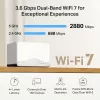 Sistema mesh MERCUSYS Halo H27BE doble banda Wi-Fi 6, pack de 2, 3x LAN, 3568 Mbit/s, antenas internas, blanco