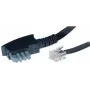 Cable de teléfono ShiverPeaks BS70166 6 m negro