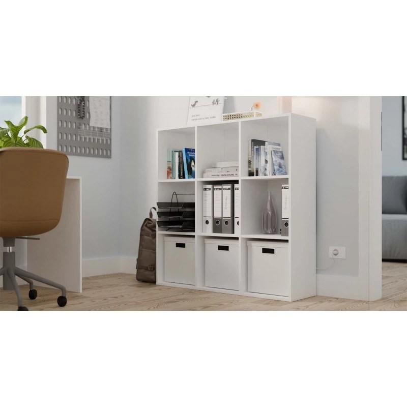Estantería MALAX 3x3 H blanco
