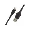 Cable trenzado USB-Lightning 1 m negro