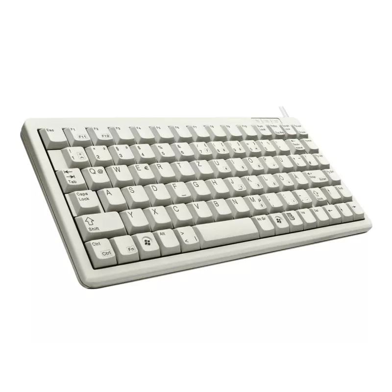 Cherry G84-4100 teclado compacto, gris claro, USB/PS/2