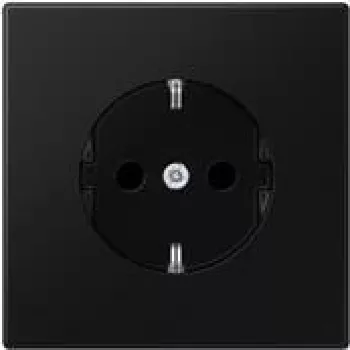 JUNG LS 1520 SWM - Tipo F - 1 módulo(s) - 2P - negro - termoplástico - universal