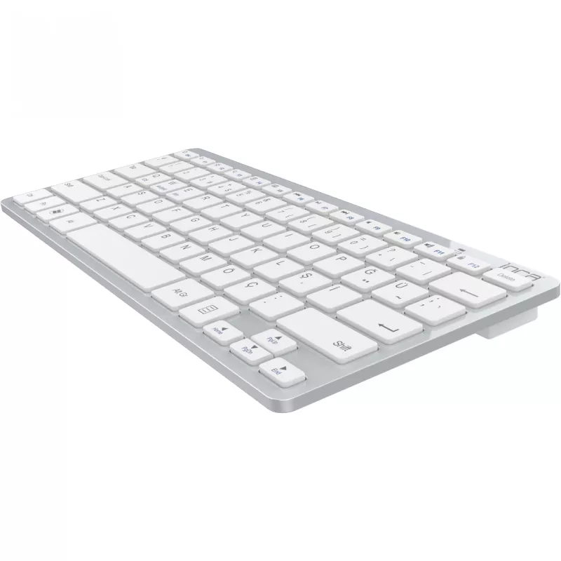 Teclado inalámbrico Inca IBK-569BT Bluetooth 78 teclas Metallic Plata