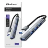 Hub USB QOLTEC 53793 — entrada USB 3.0, 3 conectores USB 2.0