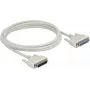 Cable serie DeLOCK 83209 beige 3 m D-Sub 25 pines