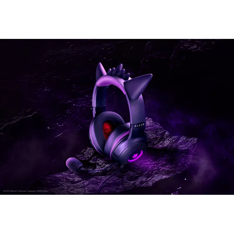 Razer Kraken Kitty V2 - Pokemon Gengar Ed. Auriculares con cable diadema Gaming USB Type-A Rosa