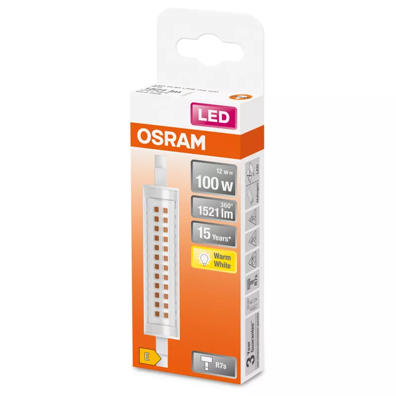 LEDvance Osram schlank LINE lámpara LED 12 W R7s 1521 lm 2700 K