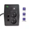 SAI Qoltec Monolith Doble conversión Online 0,65 kVA 360 W 2 tomas de corriente