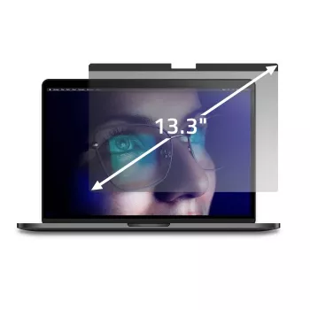 Filtro de privacidad GDPR Qoltec para MacBook Air 13 6 magnético protección ocular (13.60, 16:9), lámina protectora para portátil