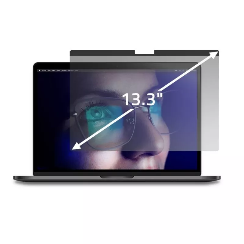 Filtro de privacidad GDPR Qoltec para MacBook Air 13 6 magnético protección ocular (13.60, 16:9), lámina protectora para portátil