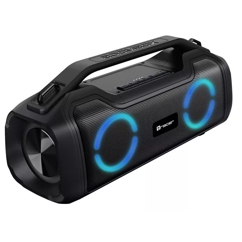 Altavoz portatil estereo TRACER BigBoy TWS Bluetooth 40 W RMS, Bluetooth 5.3, 12 h de bateria, negro