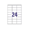 Etiquetas universales 70x35mm InkjetLaserCopy A4 100 hojas 2400 uds. Blanco