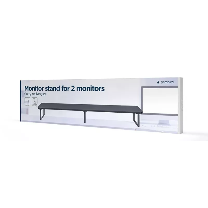 Gembird MS-TABLE2-01 soporte para monitor de escritorio negro