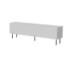 Mueble TV cama meble LUCCA 4D, 2000×400×590 mm, blanco, tablero de aglomerado
