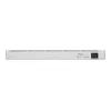 Switch de red gestionado L2 UBIQUITI USW-Aggregation — 8 ranuras SFP+, soporte 10G, sin ventilador, rack 1U, plateado