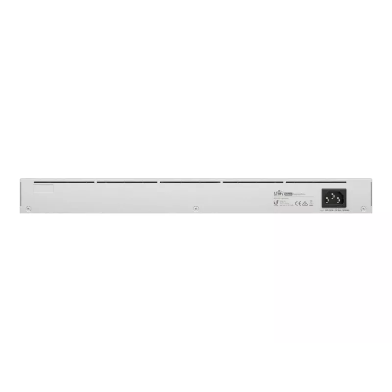 Switch de red gestionado L2 UBIQUITI USW-Aggregation — 8 ranuras SFP+, soporte 10G, sin ventilador, rack 1U, plateado