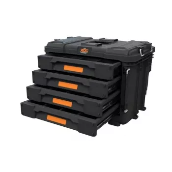 Caja de herramientas KETER DIY ROC Pro Gear 4 Drawers Unit XL con 4 cajones, tecnopolímero, 25 L