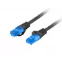 Cable de red LANBERG Cat6a S/FTP RJ-45 PCF6A-10CC-0500-BK, 5 m, LSZH, 26 AWG, CCA, negro