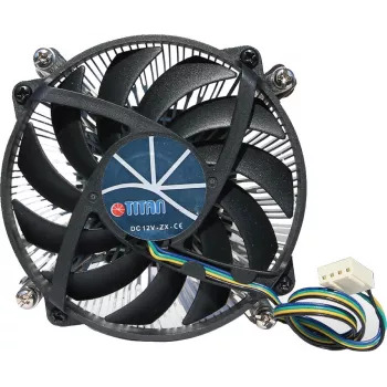 Sistema de refrigeración para ordenador Titan DC-HA11TZ/RPW refrigeración por aire para procesador 9,5 cm aluminio - Negro (DC-HA11TZ/RPW)