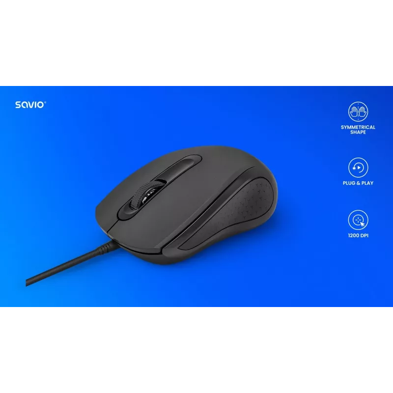 Ratón con cable MB-02 SAVIO