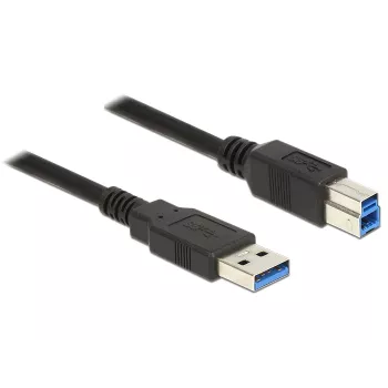 Cable Delock 85068 USB 3.0, USB tipo A macho – tipo B macho, 2 m, negro