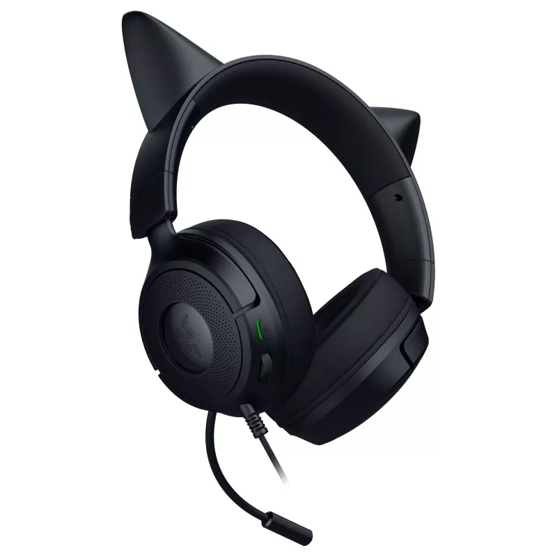 Auriculares gaming con cable Razer Kraken Kitty V3 X — on-ear, micrófono integrado