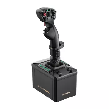 Kit de soporte Flight MOZA AB6 simulador de vuelo – negro construcción de ABS, aluminio y fibra de carbono, corriente AC 110–220 V, potencia máxima 72 W