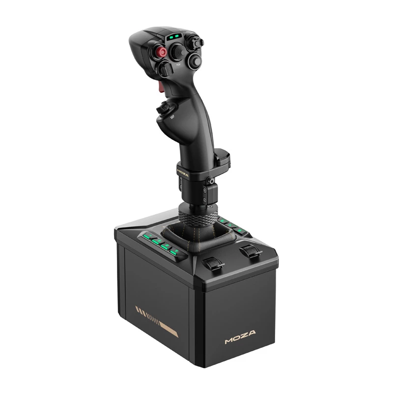Kit de soporte Flight MOZA AB6 simulador de vuelo – negro construcción de ABS, aluminio y fibra de carbono, corriente AC 110–220 V, potencia máxima 72 W