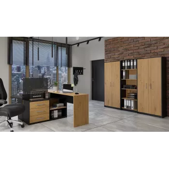 Estantería Topeshop OLIV 2D ANT/ART KPL