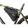 Morobbia Triangle Bag, cesta/bolsa de bicicleta (negra, bolsa de tubo superior 2 L)