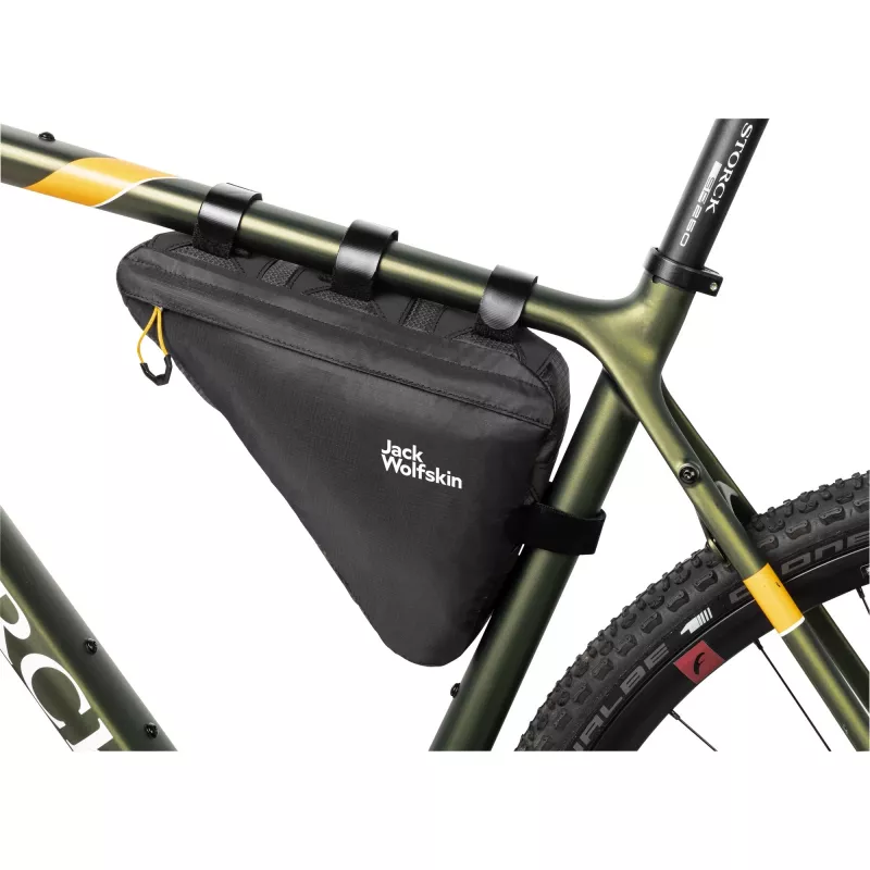 Morobbia Triangle Bag, cesta/bolsa de bicicleta (negra, bolsa de tubo superior 2 L)