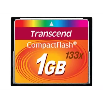 Transcend - Tarjeta de memoria flash - 1GB - 133x - CompactFlash (TS1GCF133)