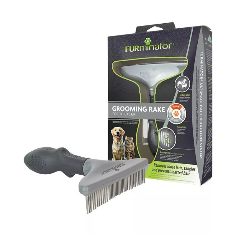 Cepillo de cuidado Furminator para mascotas con pelo denso
