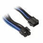 Cable Silverstone EPS 8 pines a EPS/ATX 4+4 pines, 300 mm - negro/ (SST-PP07-EPS8BA)