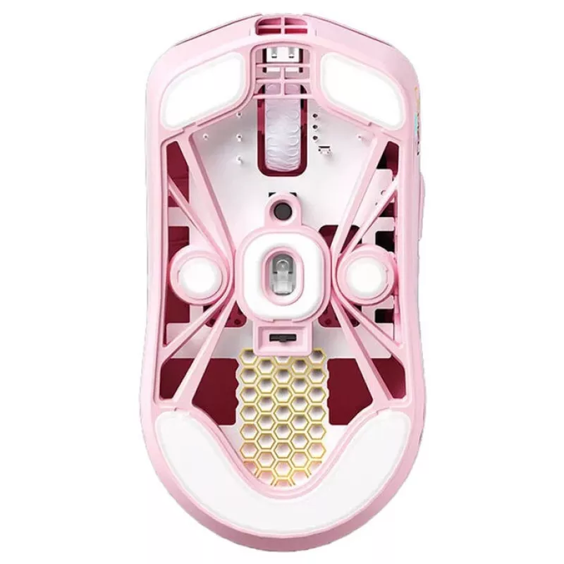 Ratón Lamzu MAYA X 8K inalámbrico gaming rosa claro USB