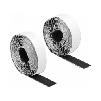 Cinta de velcro DeLOCK 19072 autoadhesiva 5 m x 25 mm negra