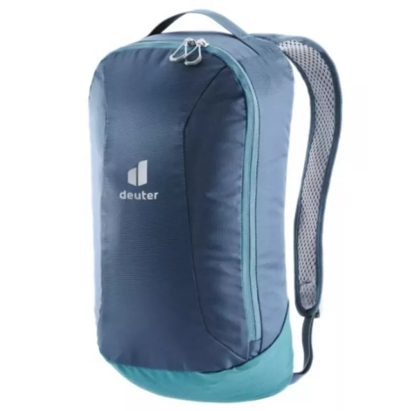 Mochila portabebés Deuter Kid Comfort Pro, azul, poliamida, máx. 22 kg, protección solar, bolsillo lateral