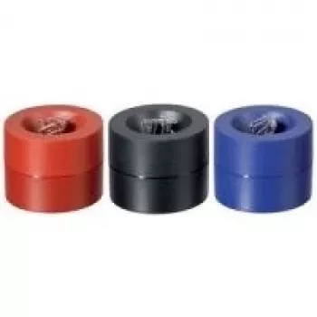 MAUL dispensador de clips, redondo, diámetro: 73 mm, azul, altura: 60 mm (30123-37)