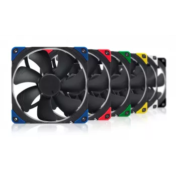 Ventilador de carcasa Noctua NF-A14 PWM chromax.Black.swap de 140 mm, 12V, 300–1500 RPM, PWM, 140,2 m³/h, 24,6 dB