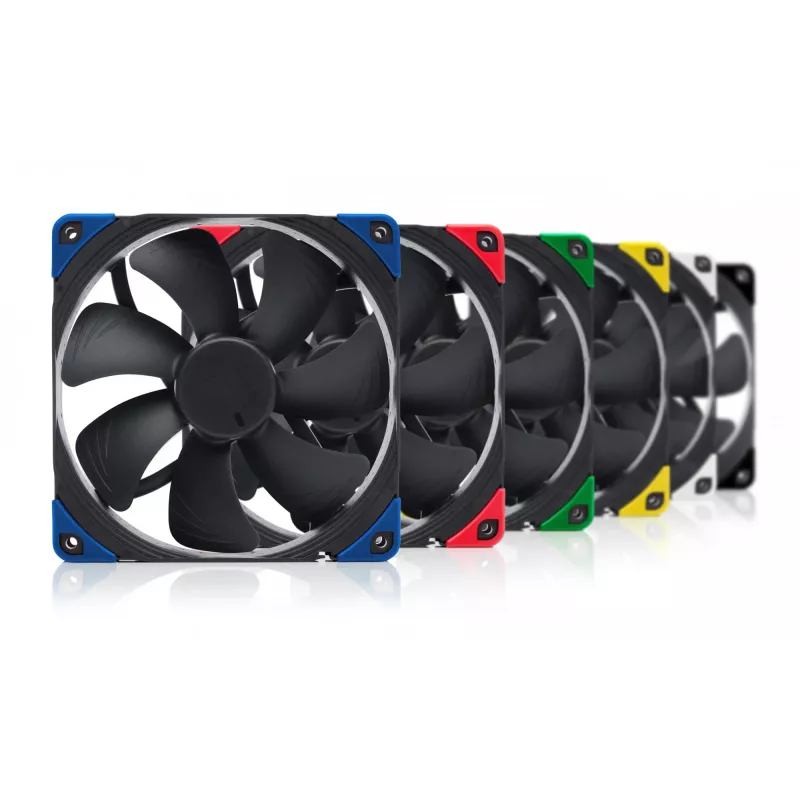 Ventilador de carcasa Noctua NF-A14 PWM chromax.Black.swap de 140 mm, 12V, 300–1500 RPM, PWM, 140,2 m³/h, 24,6 dB