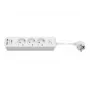 Regleta Goobay de 3 tomas con interruptor y USB, cable de 1,5 m, tipo F