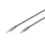 Cable de conexión de audio Digitus jack de 3,5 mm a jack de 3,5 mm 1,8 m Negro